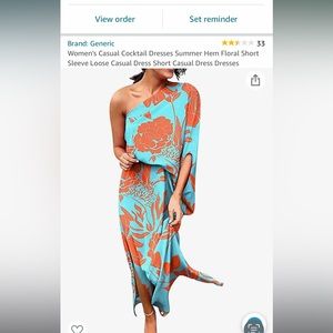 Floral One Sleeved Dress